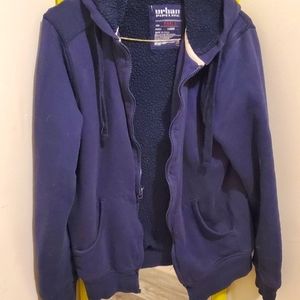 Sweater, navy blue, medium